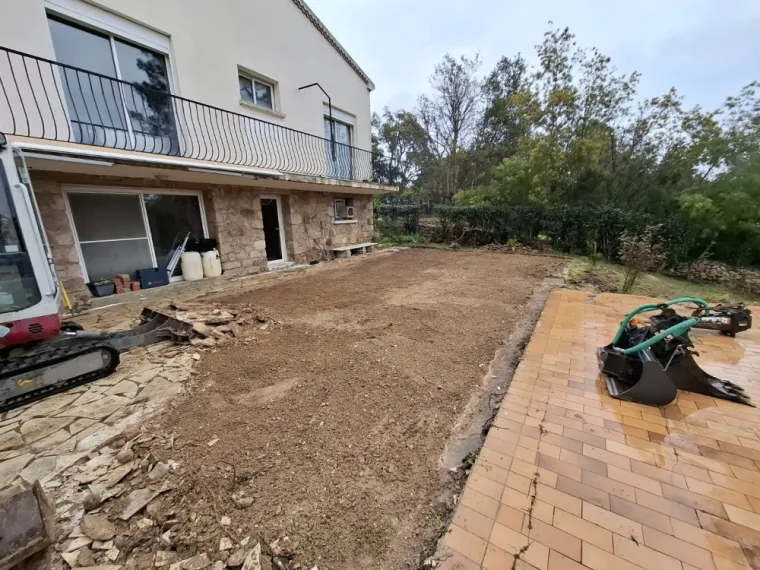 Démolition d'une terrasse à Lecci