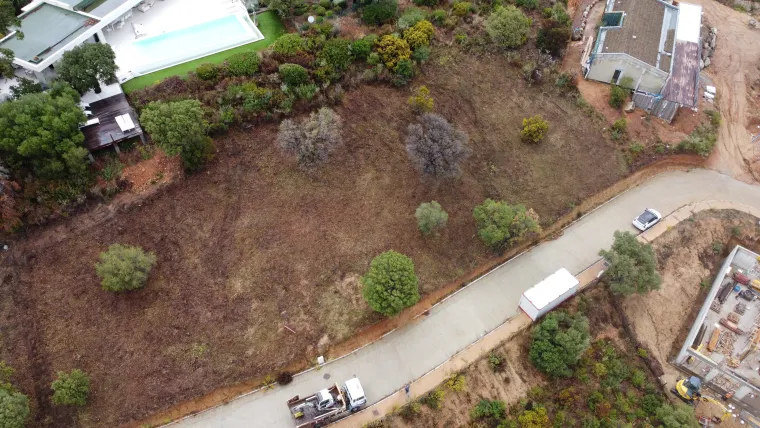 Démaquisage d'un terrain pour future construction d'habitation individuelle, Porto-Vecchio, Corse TPM