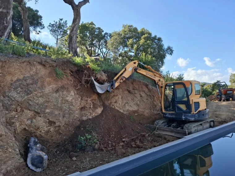 Dessouchage à Sari-Solenzara