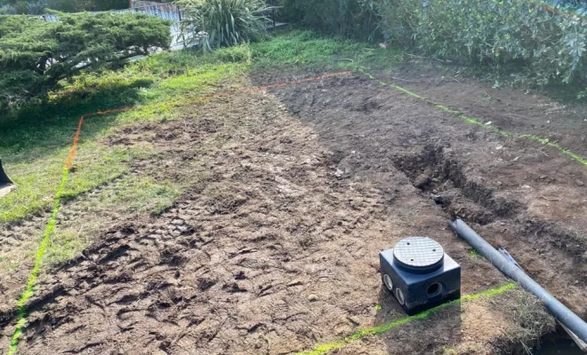 Implantation pour le lit d'épandage à Porto-Vecchio