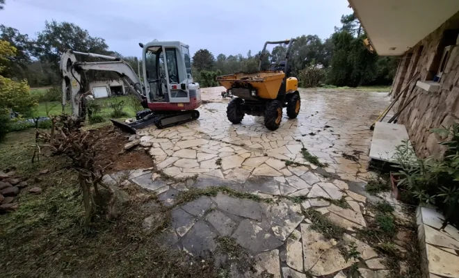Démolition terrasse à Lecci