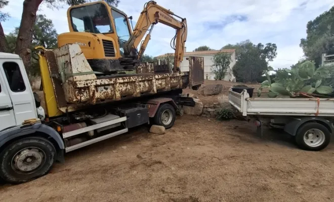 Plantation d'un figuier de barbarie à Porto Vecchio