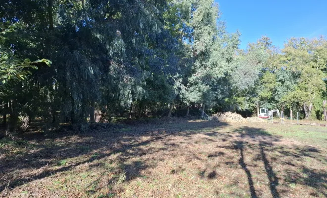 Nettoyage d'une carrière et création d'un andain à Lecci, Porto-Vecchio, Corse TPM