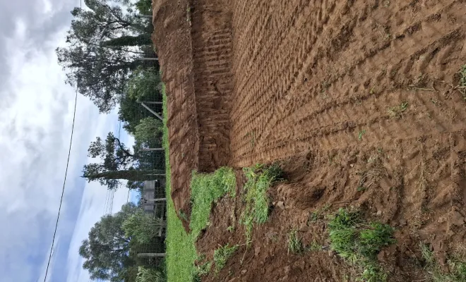 Reprise d'un terrassement d'une plateforme à Figari, Porto-Vecchio, Corse TPM
